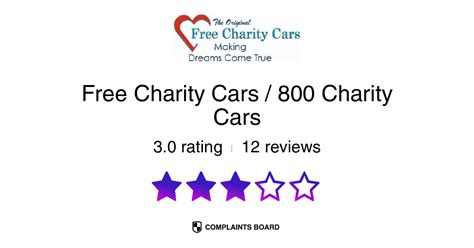 Free Charity Cars / 800 Charity Cars reviews & complaints.